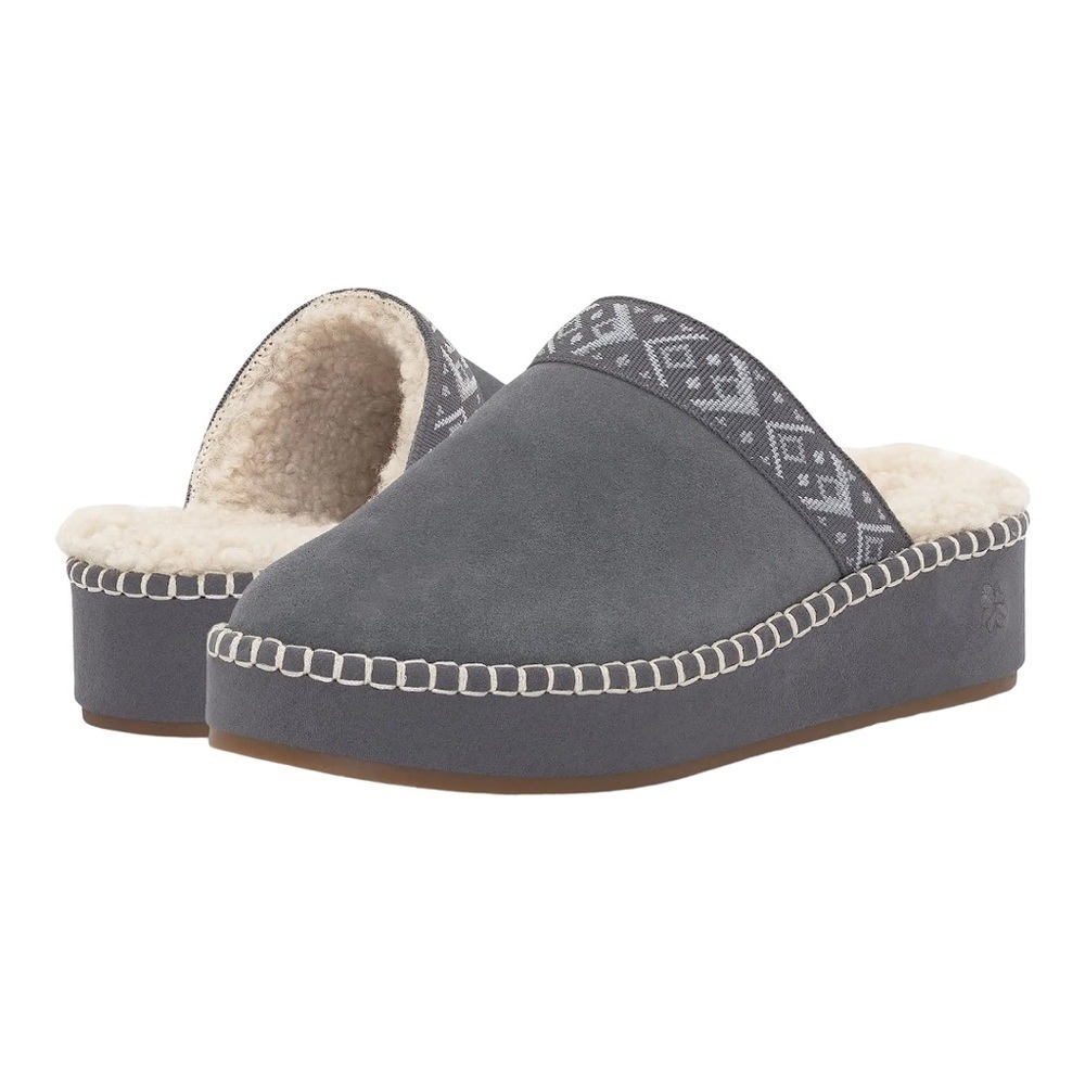 Lucky Brand Lezliey Clogs In Castle Rock Gray